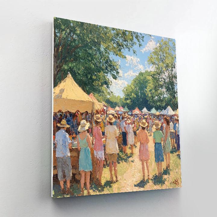Pissarro Inspired Countryside Fair Number painting