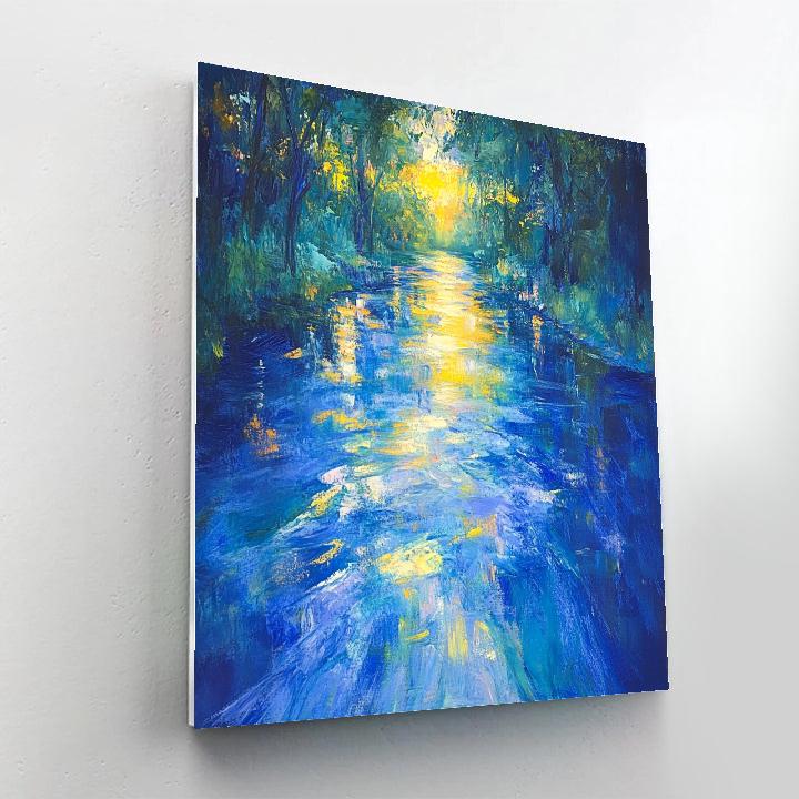 Edgar Degas Inspired River Of Light Number painting