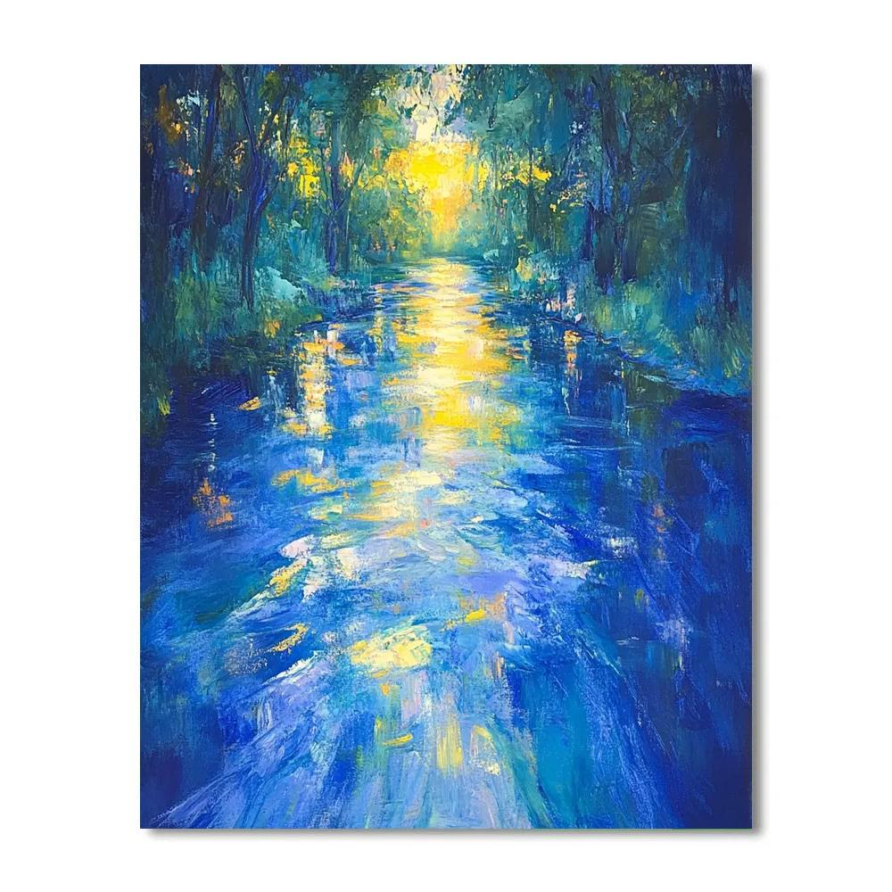 Edgar Degas Inspired River Of Light Number painting