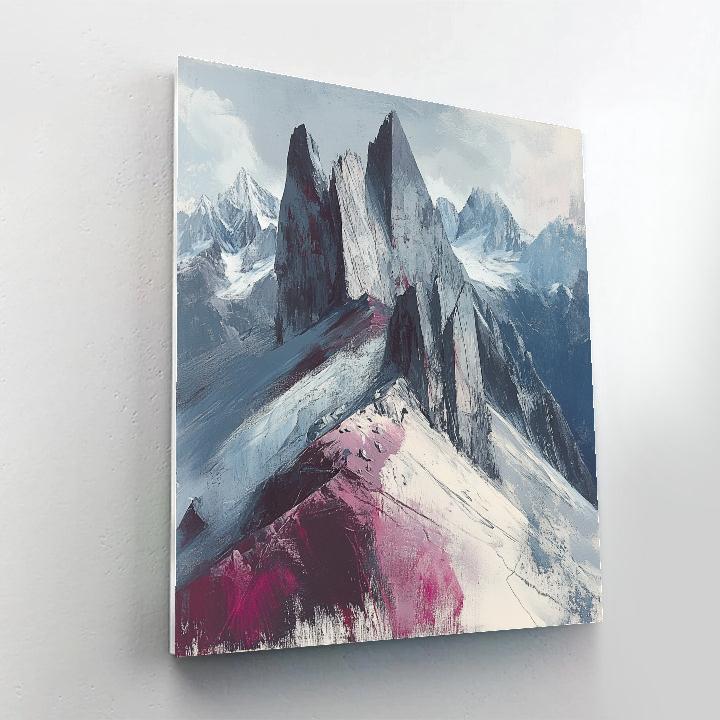 Edgar Degas Inspired Mountain Echoes painting number kit