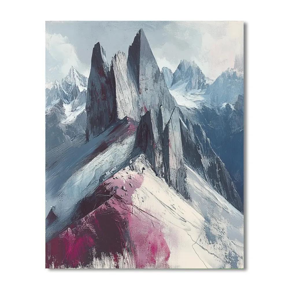 Edgar Degas Inspired Mountain Echoes painting number kit