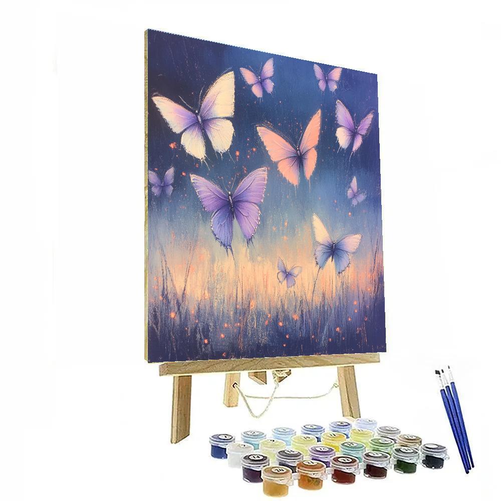 Edgar Degas Inspired Butterfly Nocturne Paint by numbers art