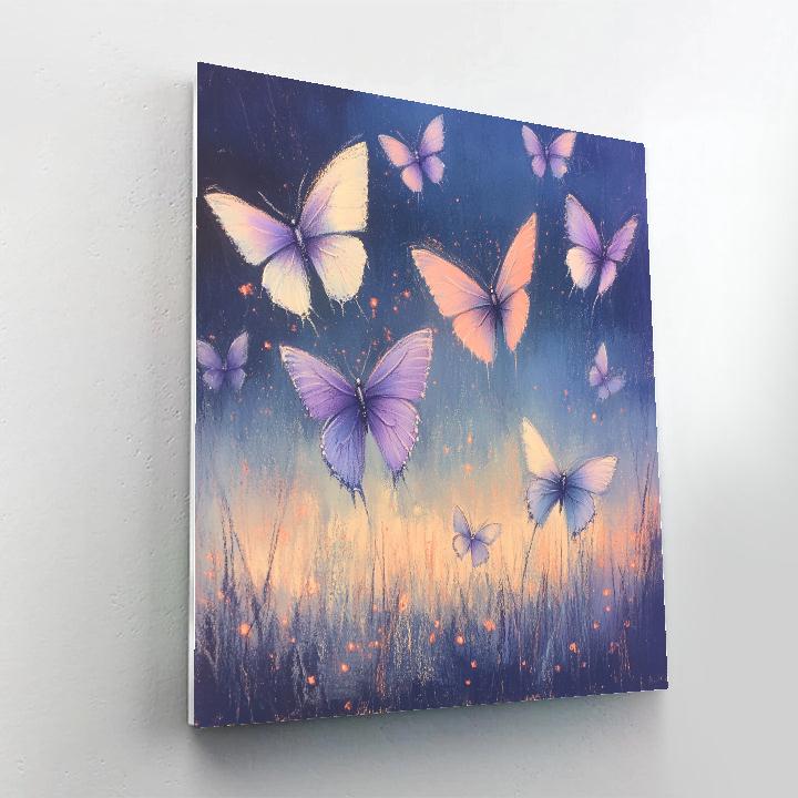Edgar Degas Inspired Butterfly Nocturne Paint by numbers art