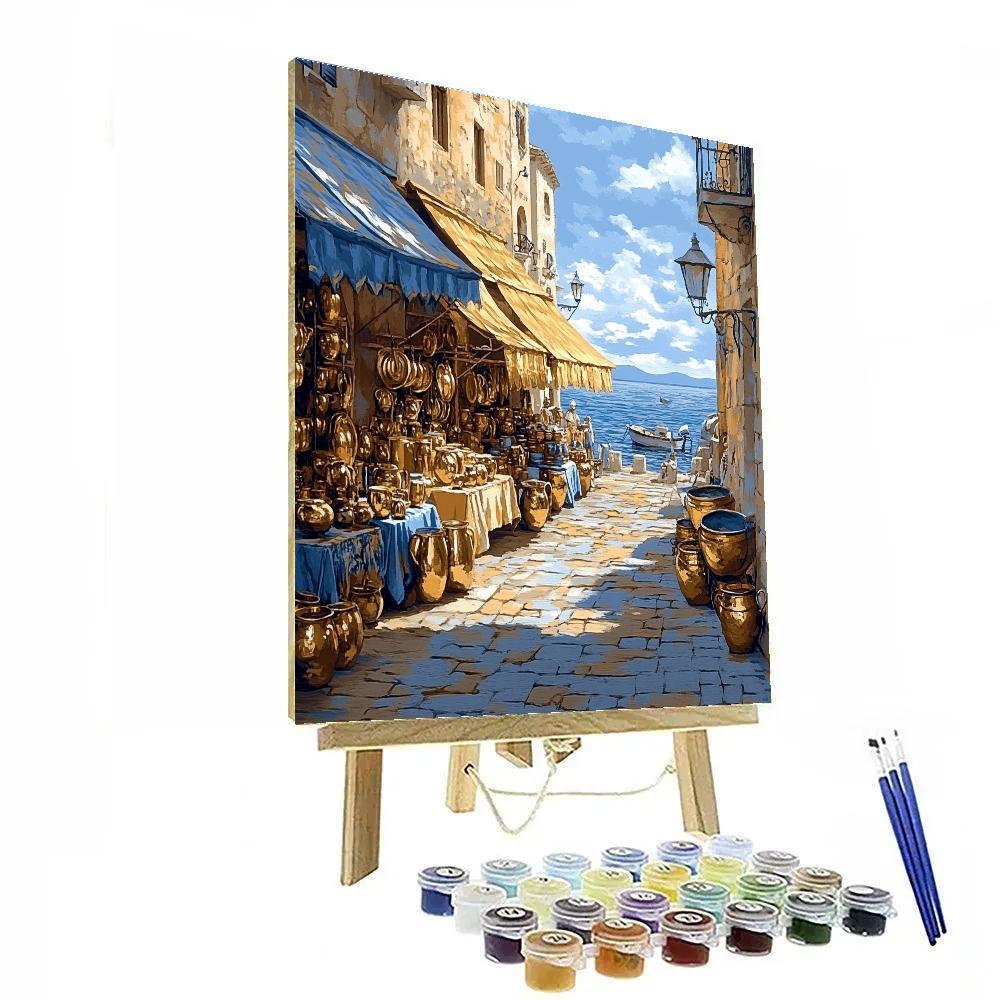 Market Promenade Alexandria Egypt Paint by numbers kits