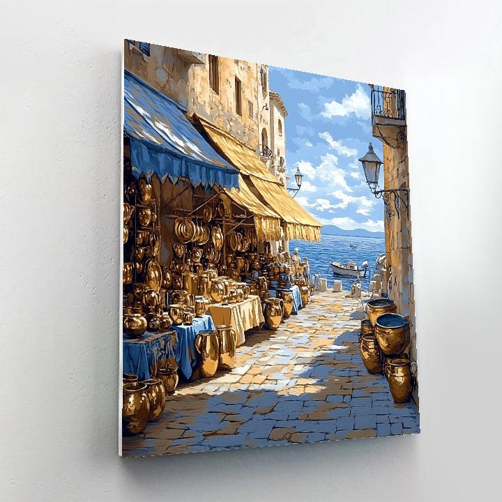 Market Promenade Alexandria Egypt Paint by numbers kits