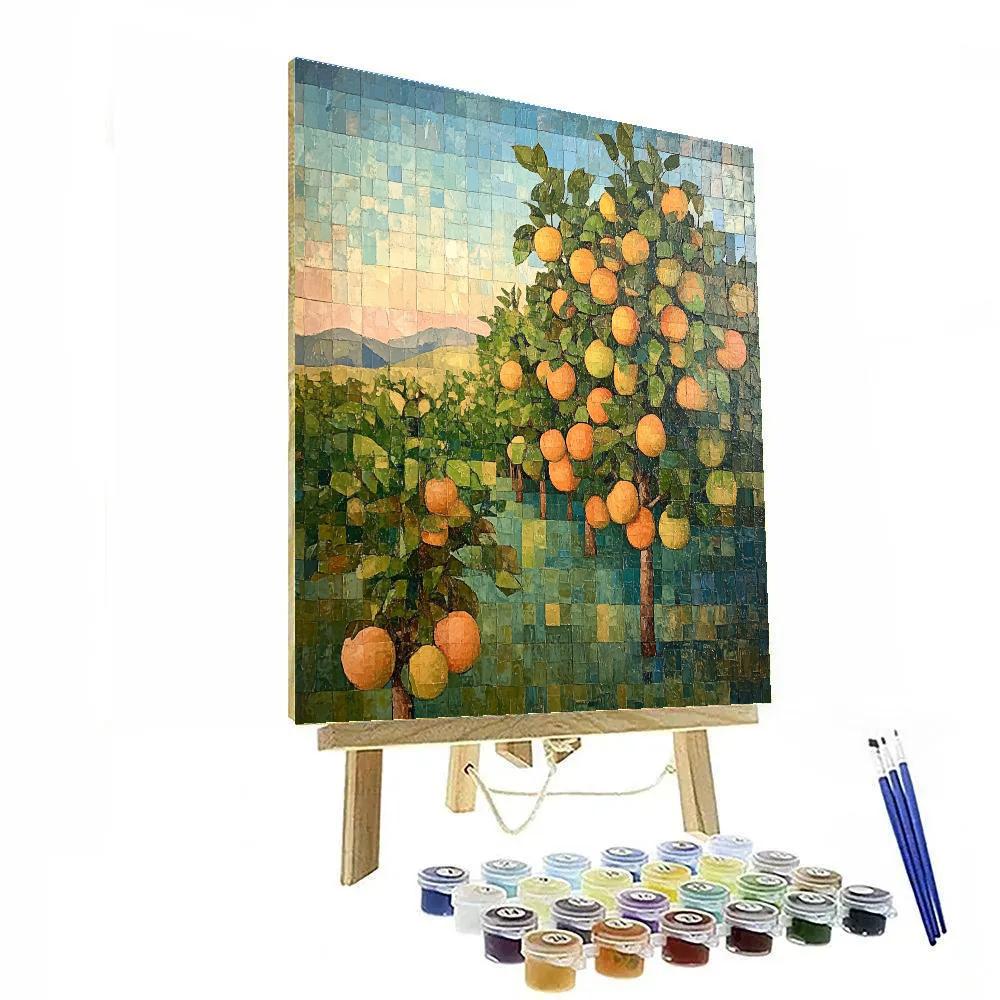 Cezanne Inspired Orchard Study Paint by numbers kits
