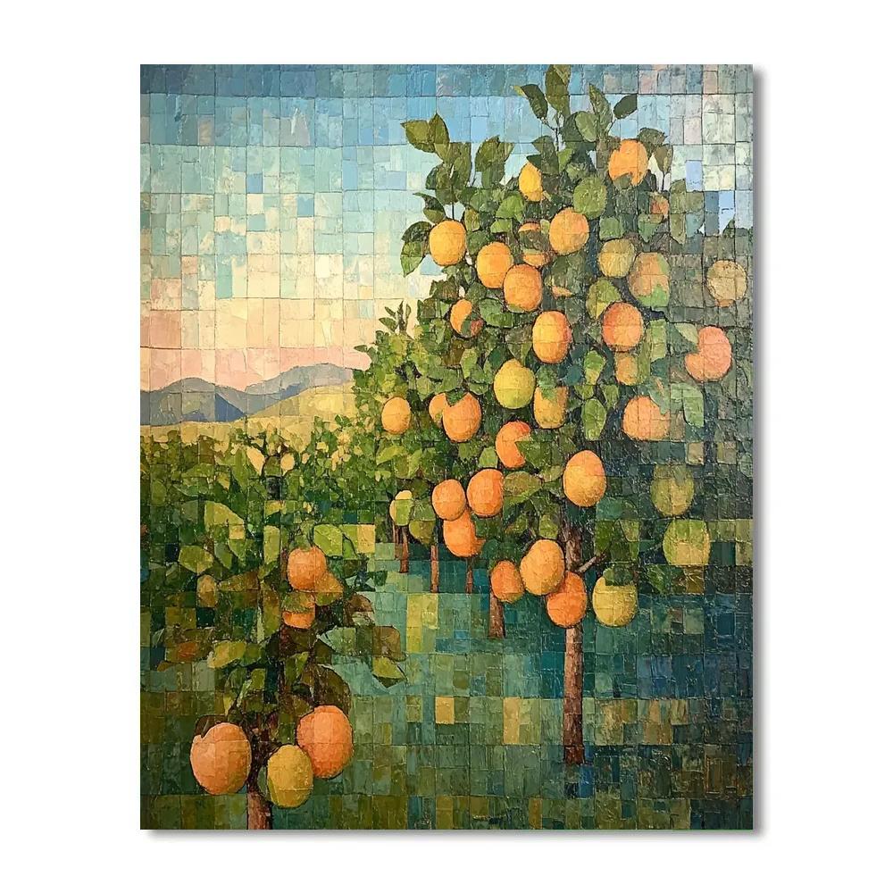 Cezanne Inspired Orchard Study Paint by numbers kits
