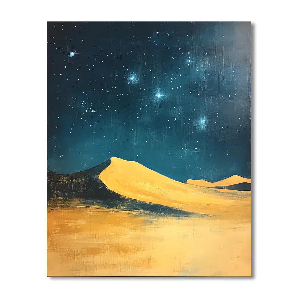 Edgar Degas Inspired Desert Starfield DIY paint by numbers