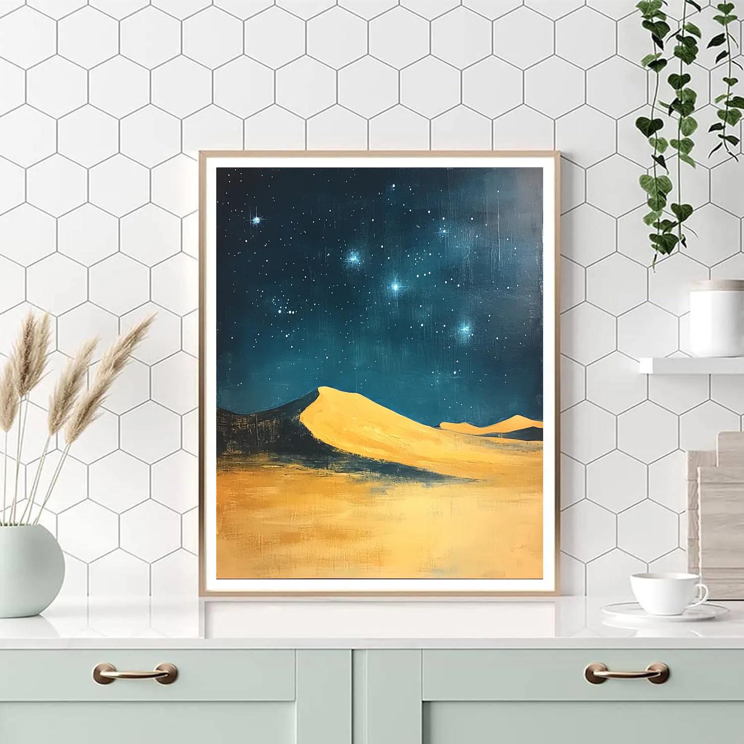 Edgar Degas Inspired Desert Starfield DIY paint by numbers