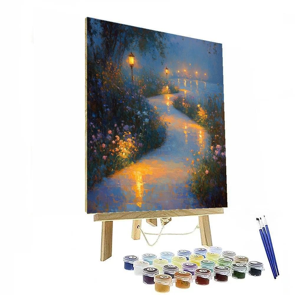 Edgar Degas Inspired Moonlit Garden Paint by numbers kits