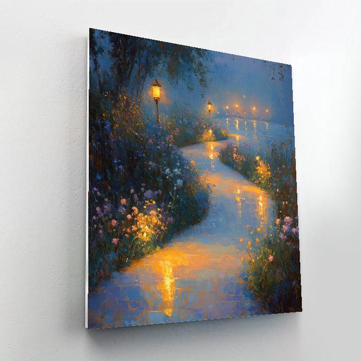 Edgar Degas Inspired Moonlit Garden Paint by numbers kits