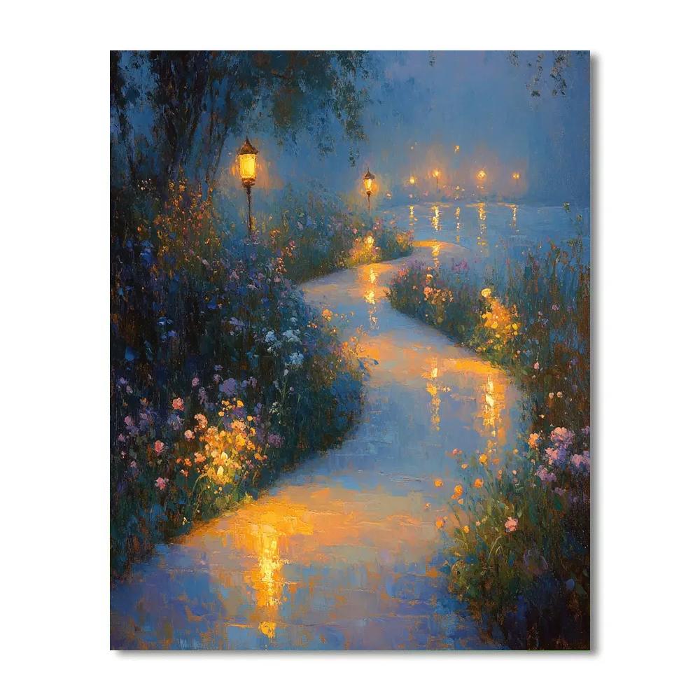 Edgar Degas Inspired Moonlit Garden Paint by numbers kits