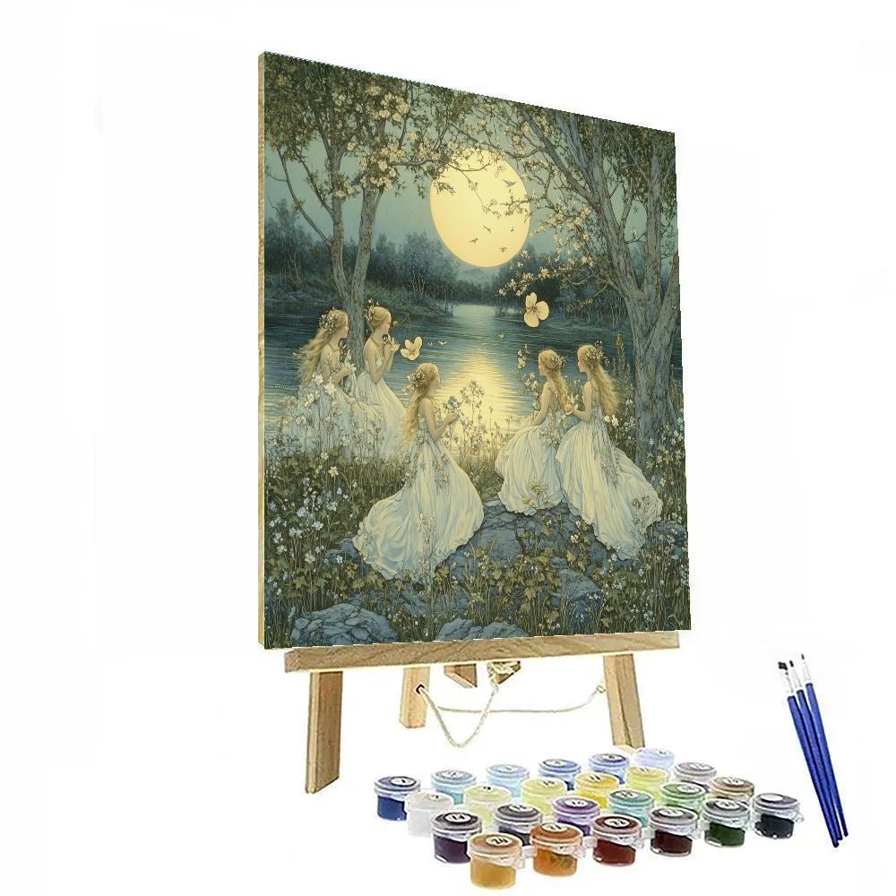 Botticelli Inspired Dawn Nymphs Painting by numbers kit
