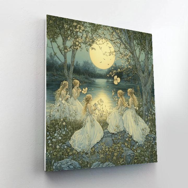 Botticelli Inspired Dawn Nymphs Painting by numbers kit