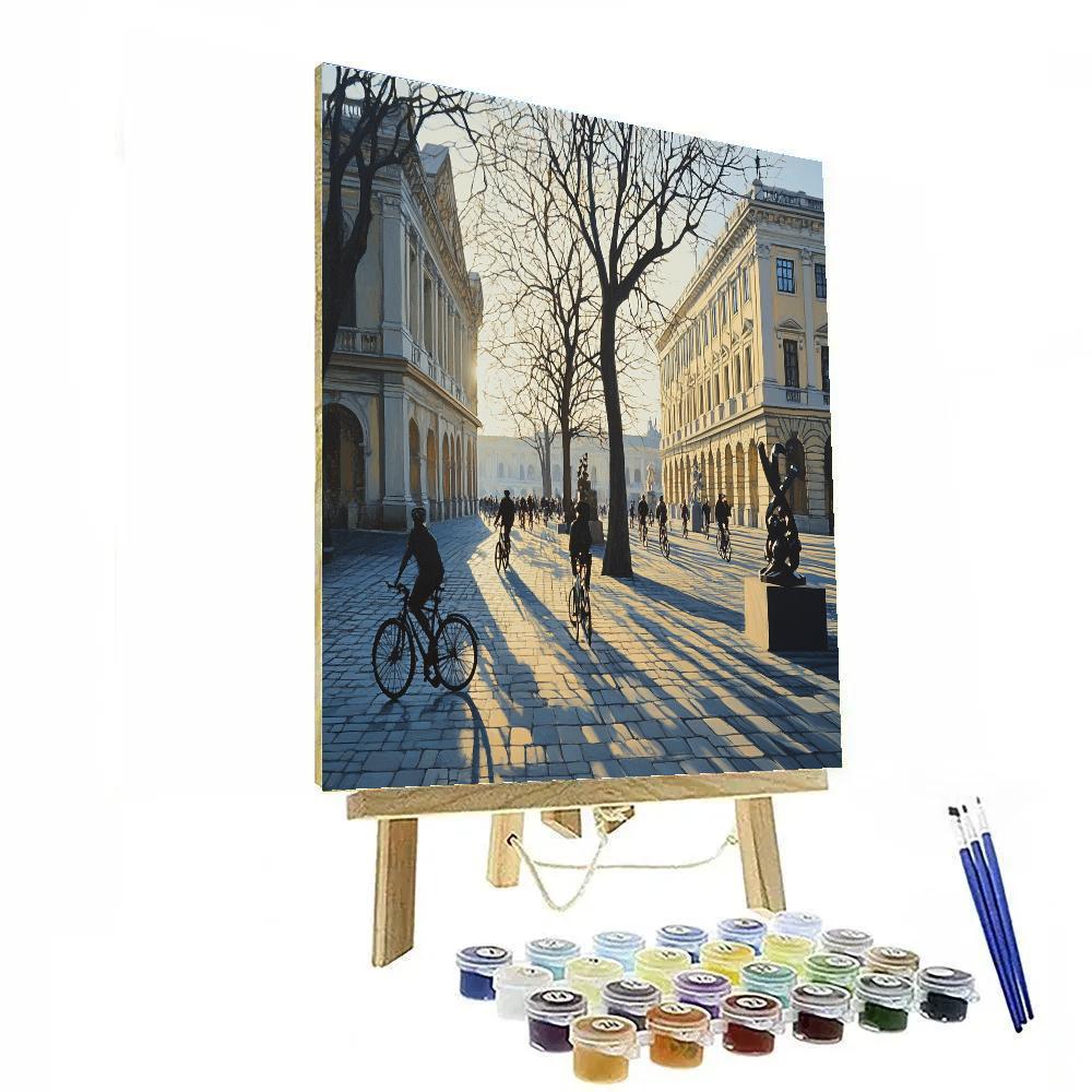 Museum Quarter Courtyard Amsterdam Netherlands paint by color