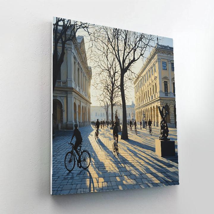 Museum Quarter Courtyard Amsterdam Netherlands paint by color