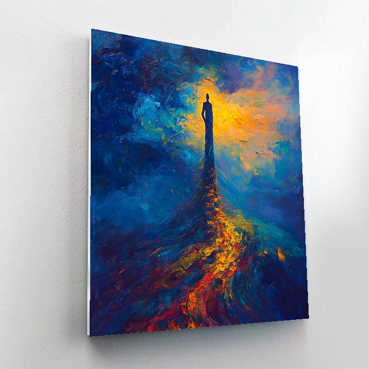 El Greco Inspired Ascending Pilgrim paint by numbers