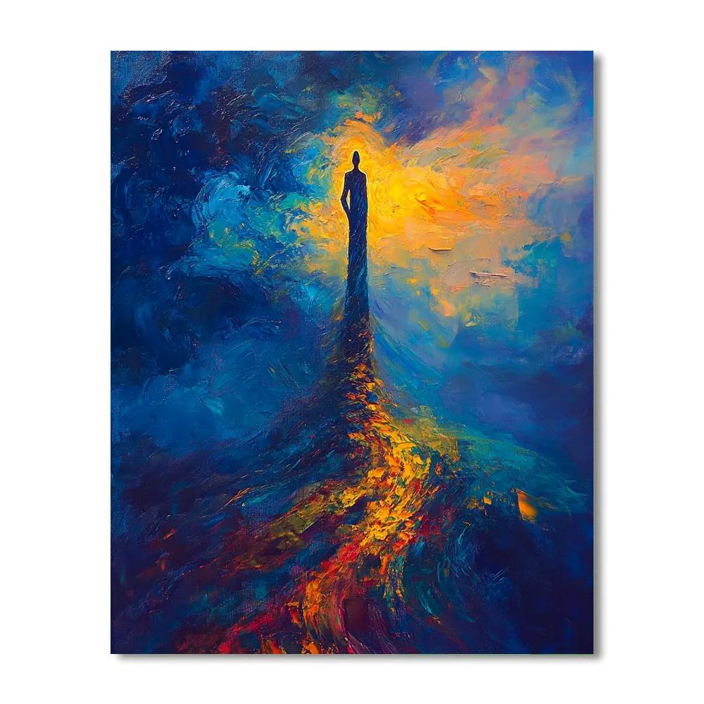 El Greco Inspired Ascending Pilgrim paint by numbers