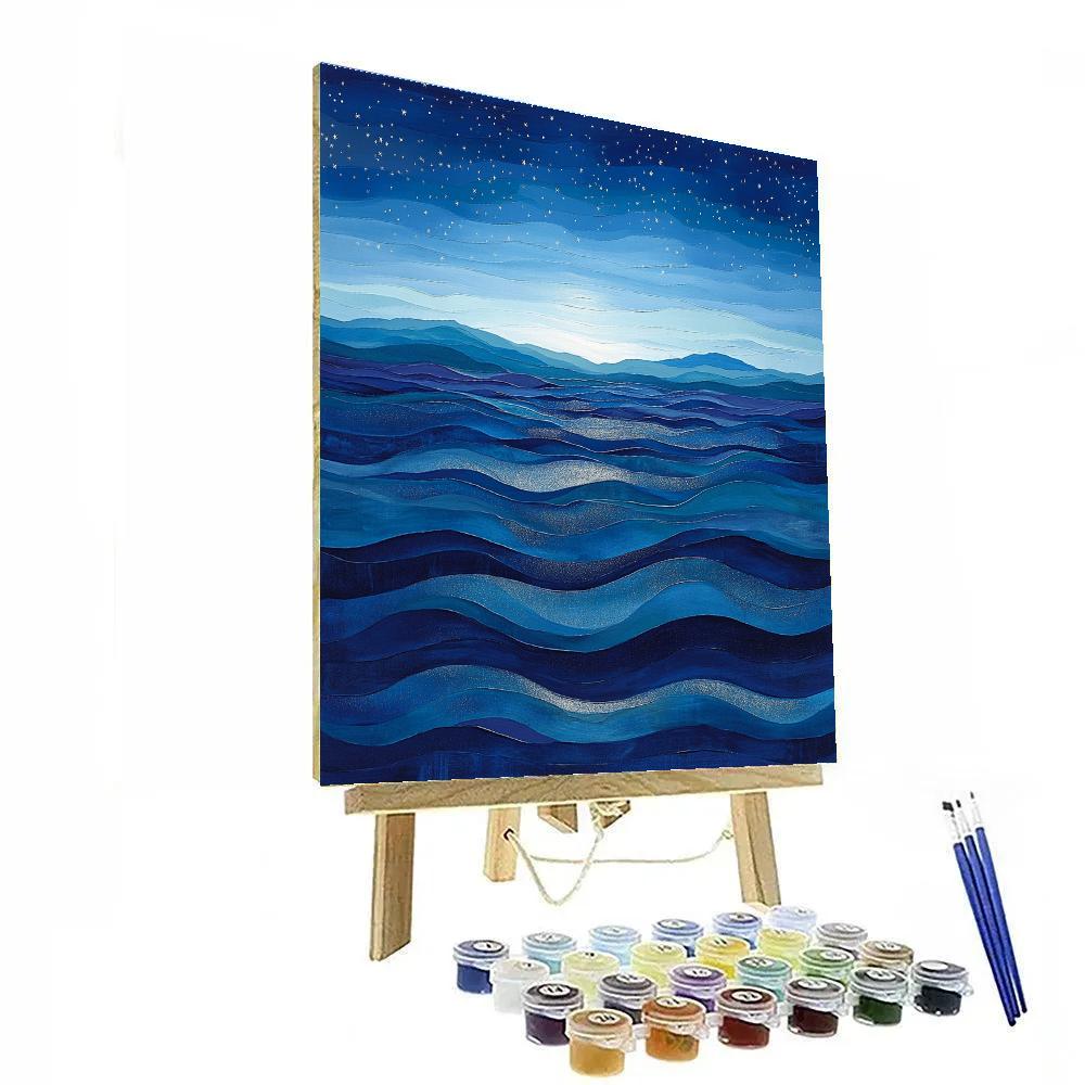 Edgar Degas Inspired Ocean Of Distant Stars Number painting