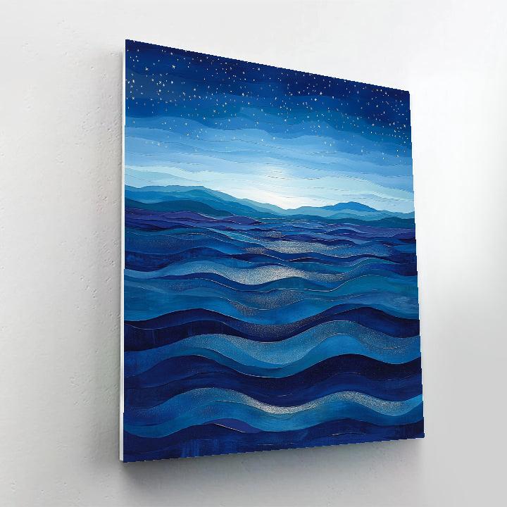 Edgar Degas Inspired Ocean Of Distant Stars Number painting