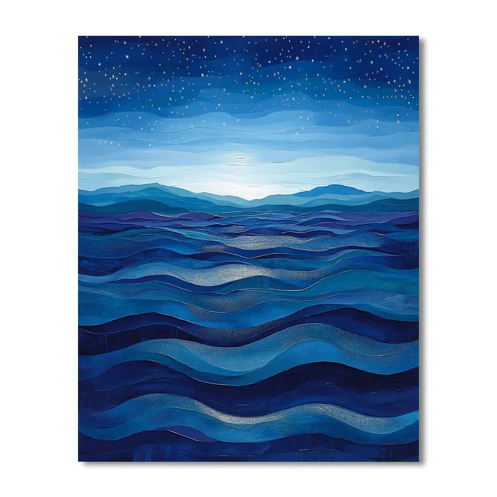 Edgar Degas Inspired Ocean Of Distant Stars Number painting