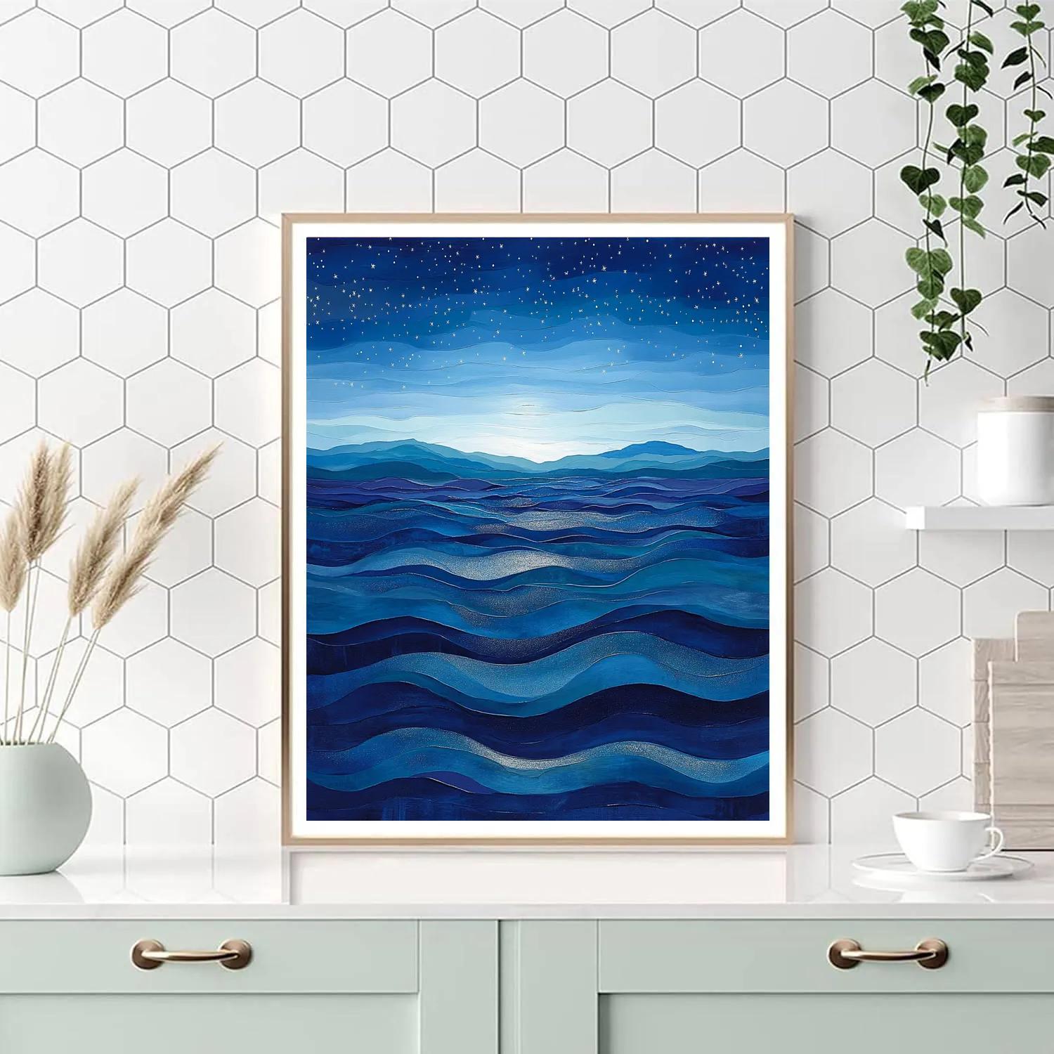 Edgar Degas Inspired Ocean Of Distant Stars Number painting