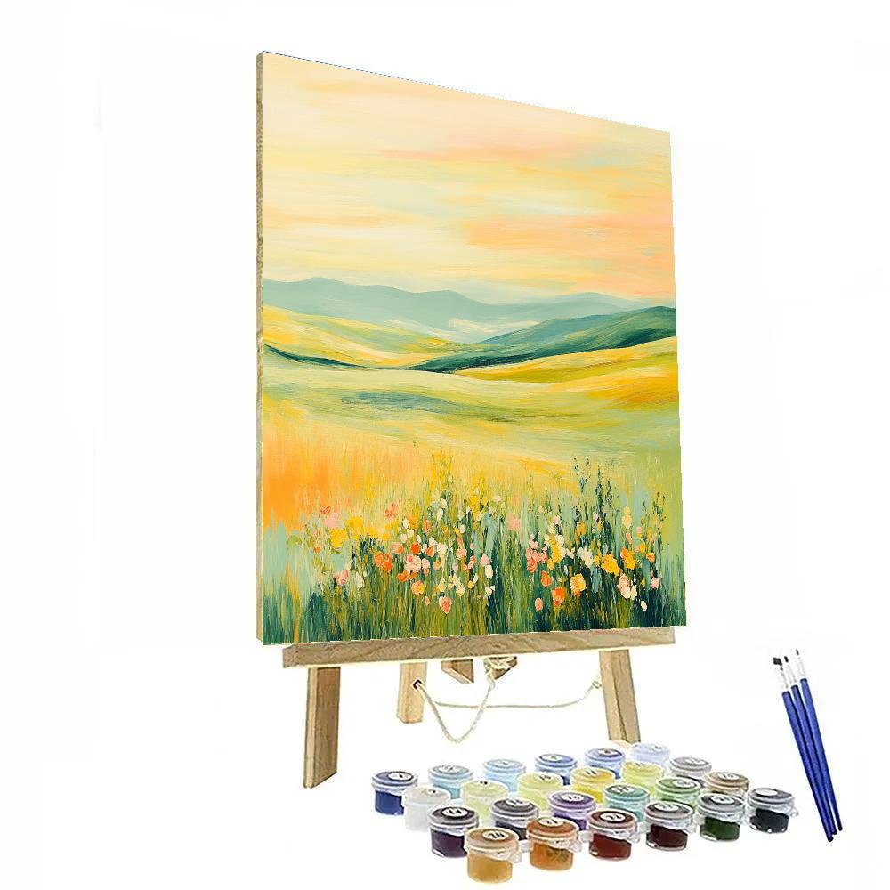 Edgar Degas Inspired Meadow Of Whispered Colors DIY paint by numbers