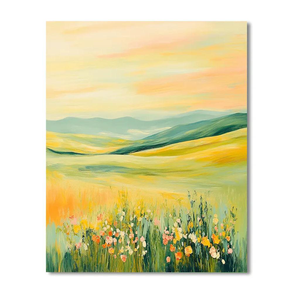 Edgar Degas Inspired Meadow Of Whispered Colors DIY paint by numbers