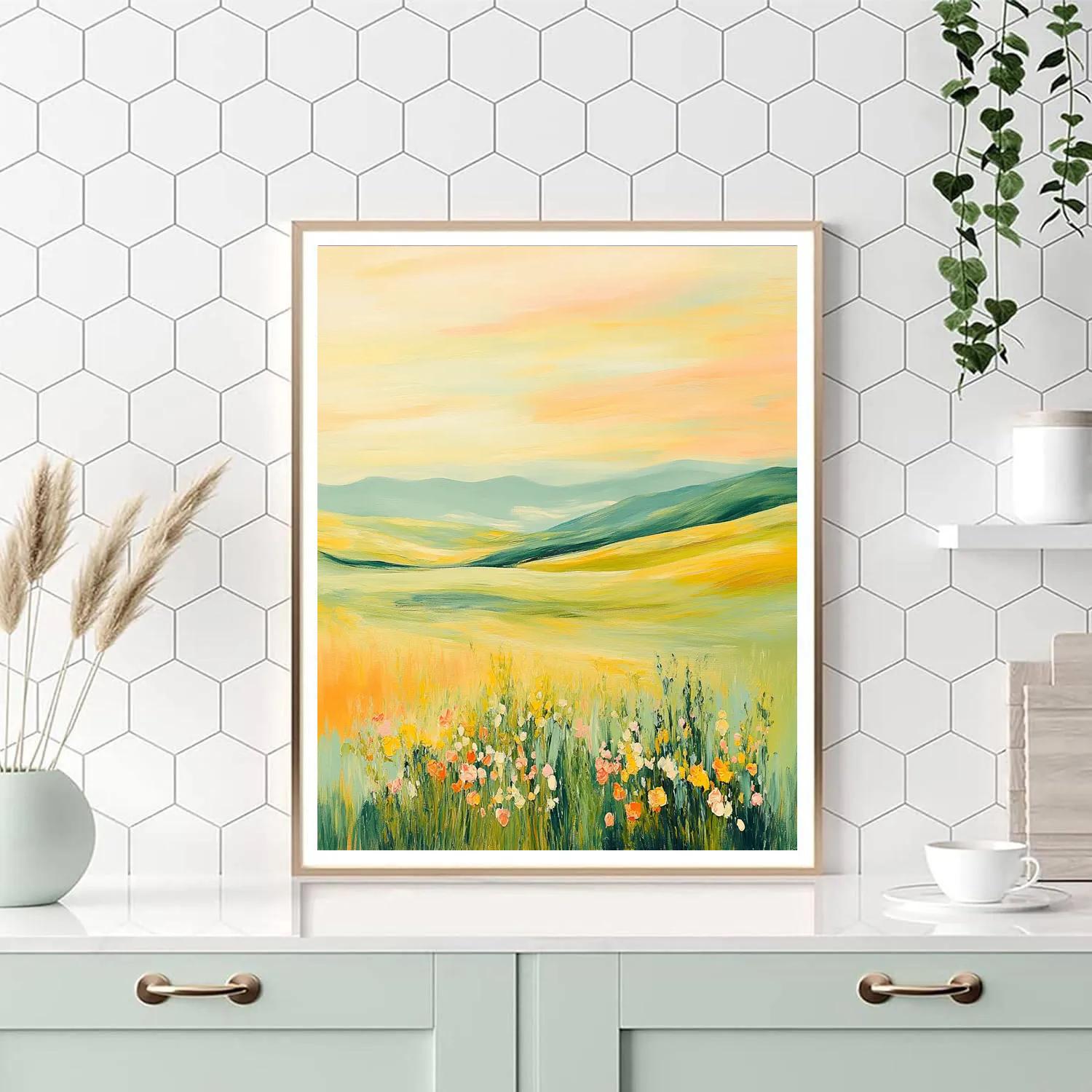 Edgar Degas Inspired Meadow Of Whispered Colors DIY paint by numbers