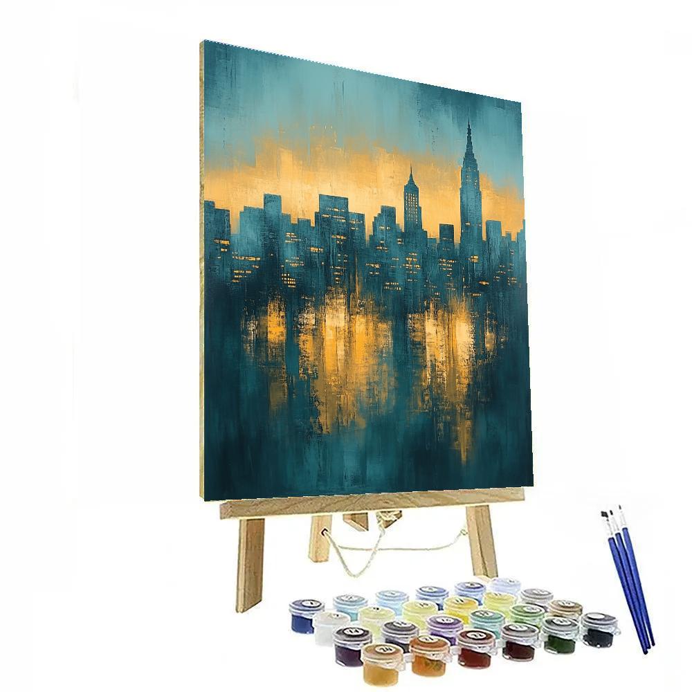 Edgar Degas Inspired Twilight Over Silent Metropolis DIY paint by numbers