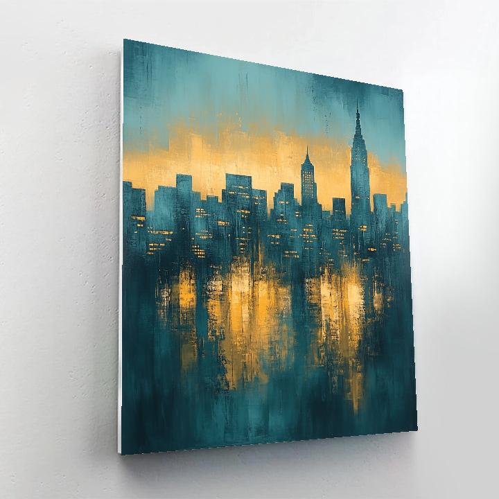 Edgar Degas Inspired Twilight Over Silent Metropolis DIY paint by numbers