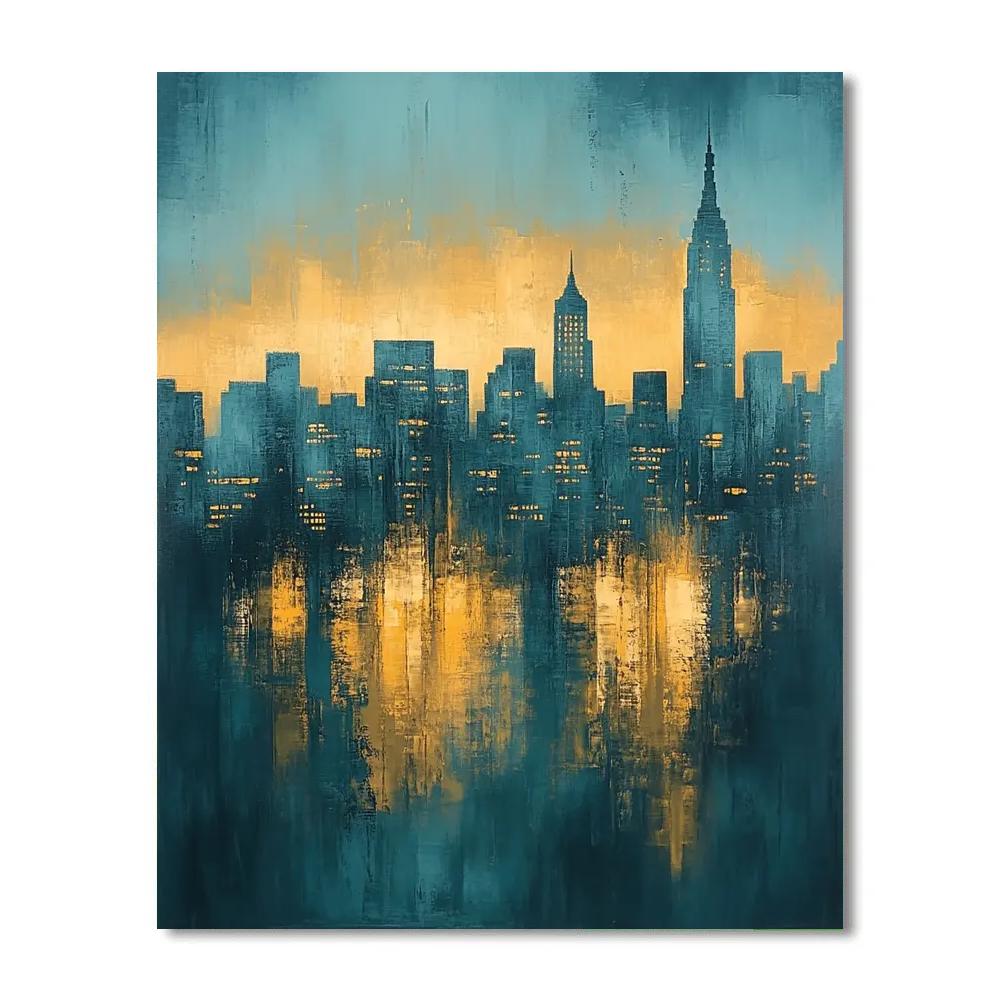 Edgar Degas Inspired Twilight Over Silent Metropolis DIY paint by numbers