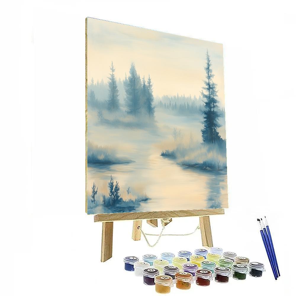 Edgar Degas Inspired Veil Of Morning Fog DIY paint by numbers