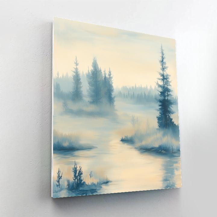 Edgar Degas Inspired Veil Of Morning Fog DIY paint by numbers