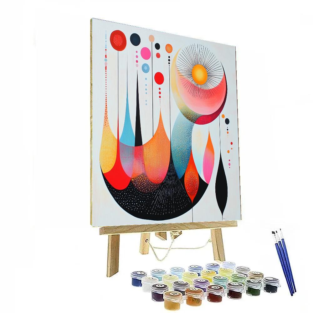 Miró Inspired Star Playground painting number kit