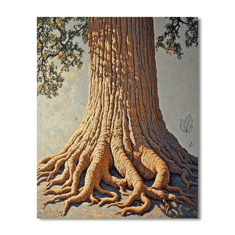 Michelangelo Inspired Granite Redwood DIY paint by numbers