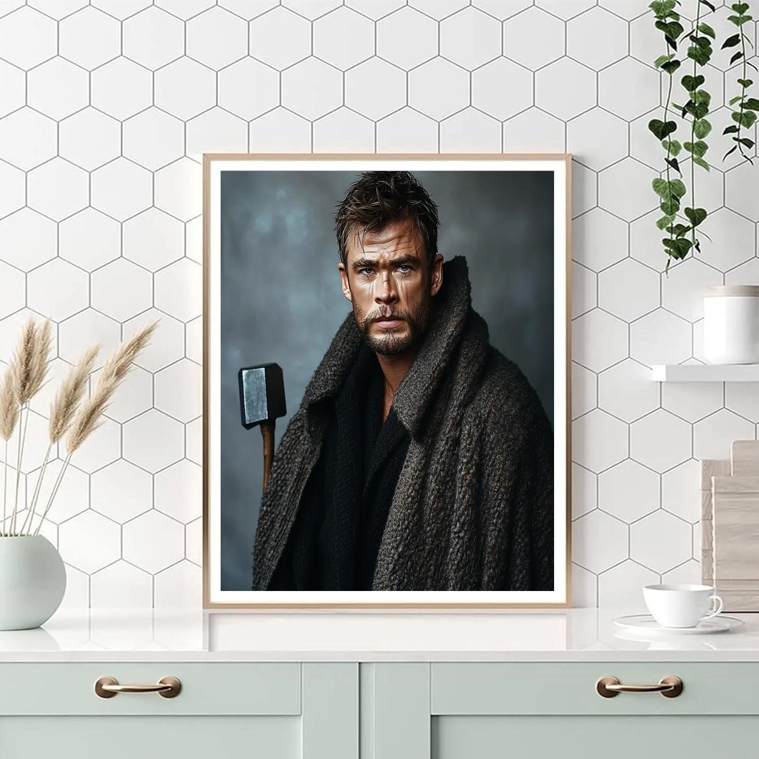 Chris Hemsworth: Echoes Of The Storm-Born Hero Painting by numbers kit