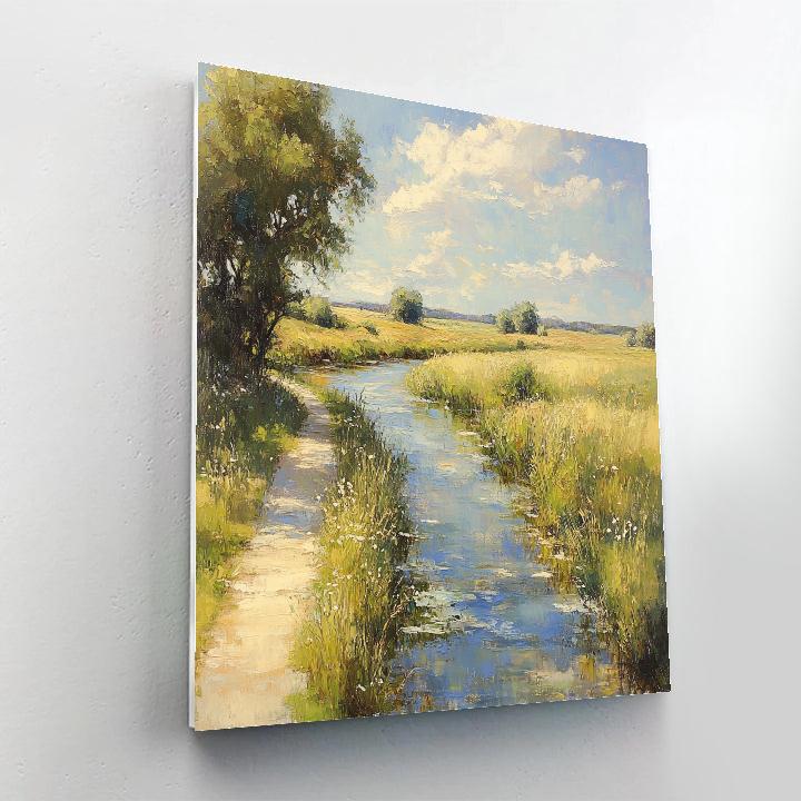 Pissarro Inspired Riverside Walk painting number kit