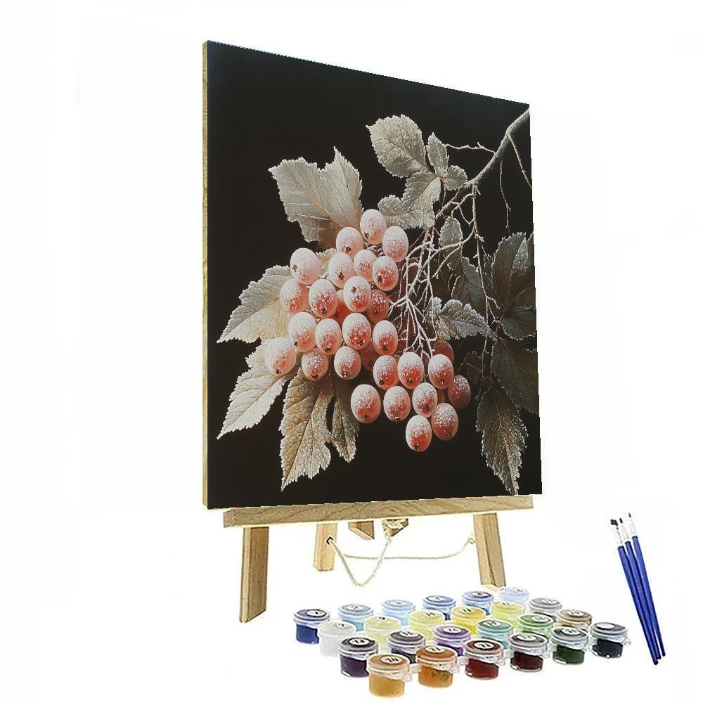 Caravaggio Inspired Winter Berry Cluster Paint by numbers art