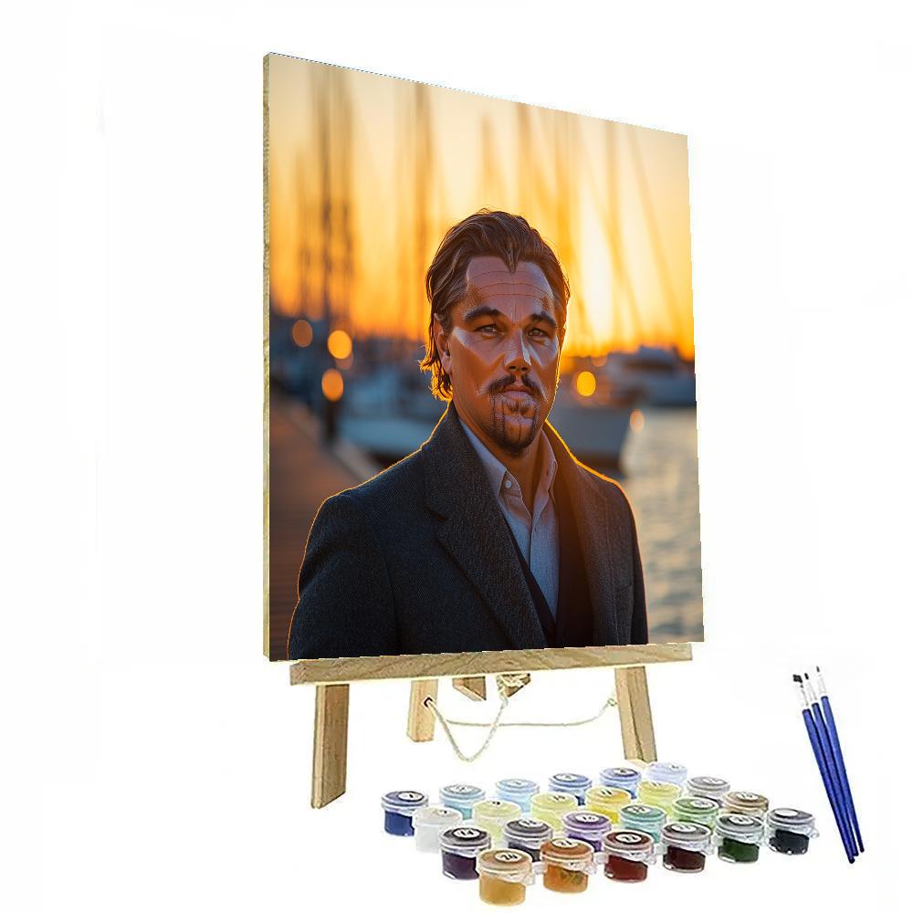 Leonardo DiCaprio: Sailing Beyond The Silver Horizon Painting by numbers kit