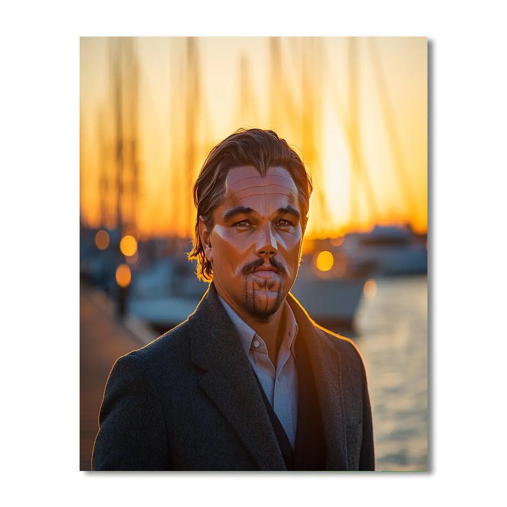 Leonardo DiCaprio: Sailing Beyond The Silver Horizon Painting by numbers kit