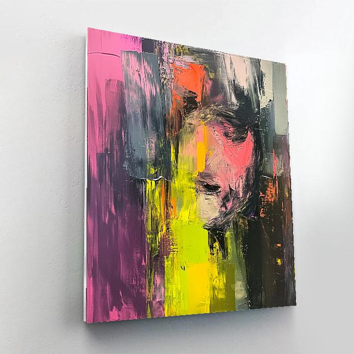 Bacon Inspired Interior Angst paint by number