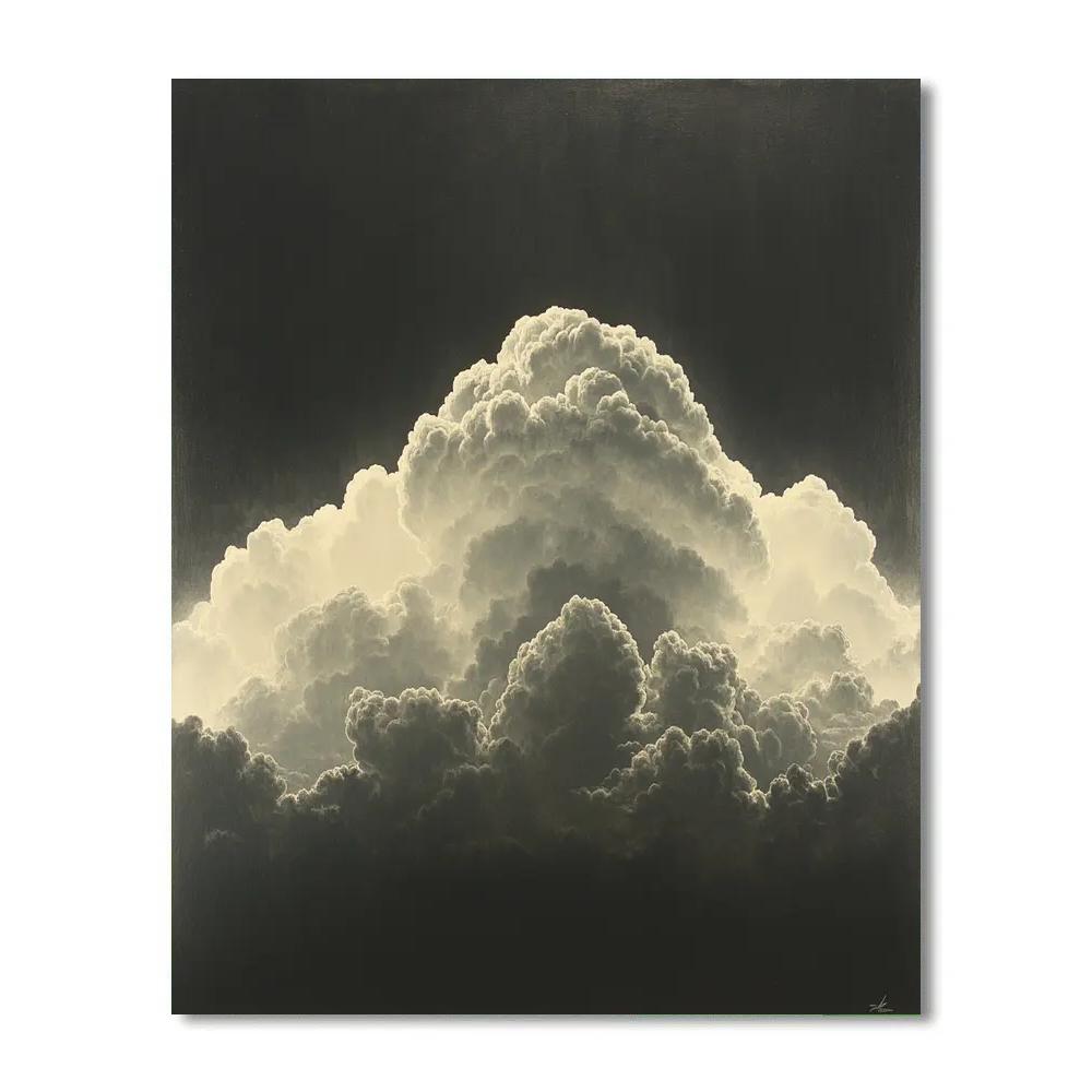 Caravaggio Inspired Thunderstorm Cumulus Number painting