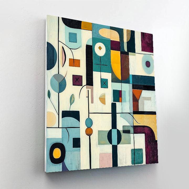 Klee Inspired Starry Map Number painting