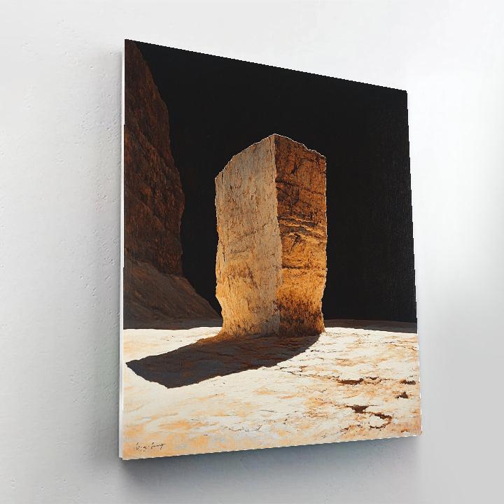 Caravaggio Inspired Desert Rock Formation Paint by numbers art