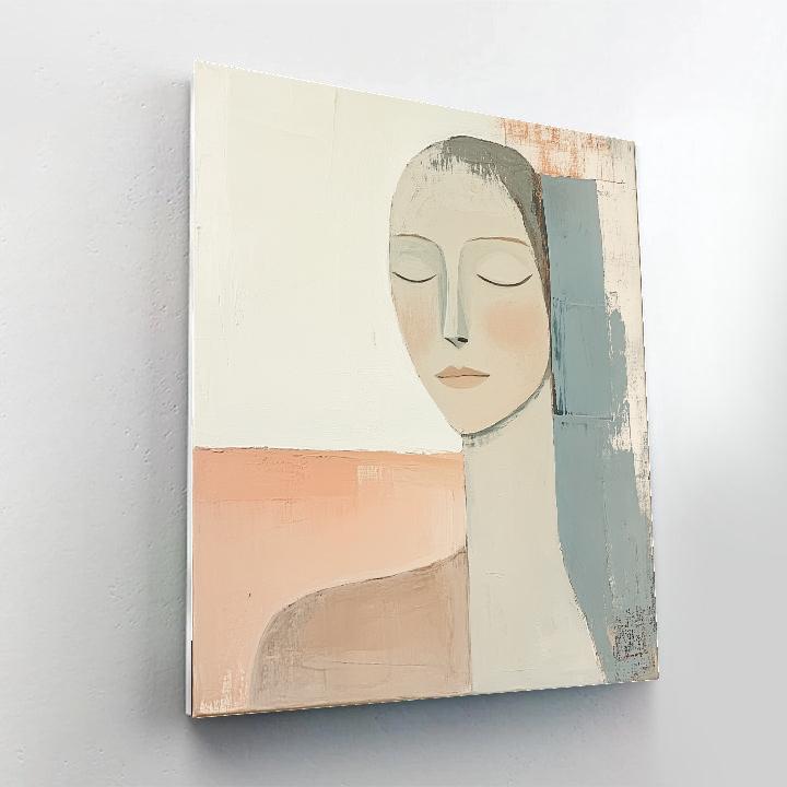 Modigliani Inspired Seated Muse paint by color
