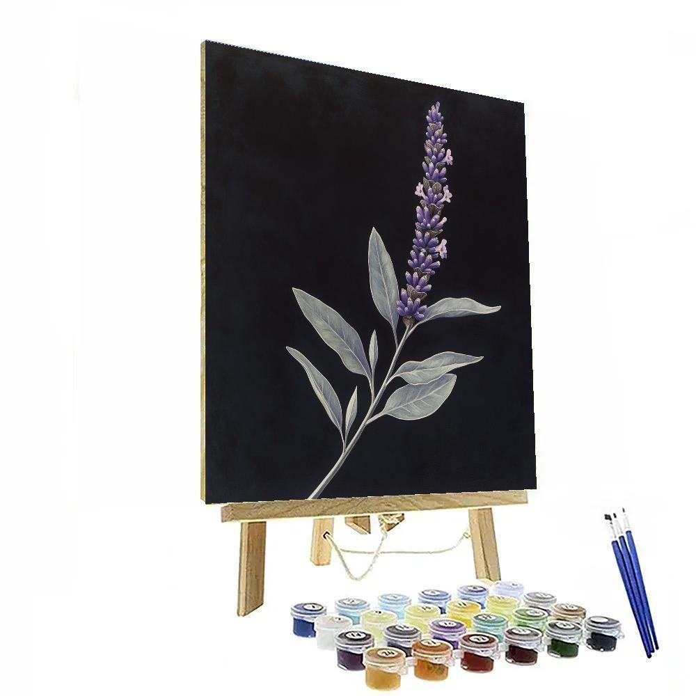 Caravaggio Inspired Lavender Sprig Paint by numbers art