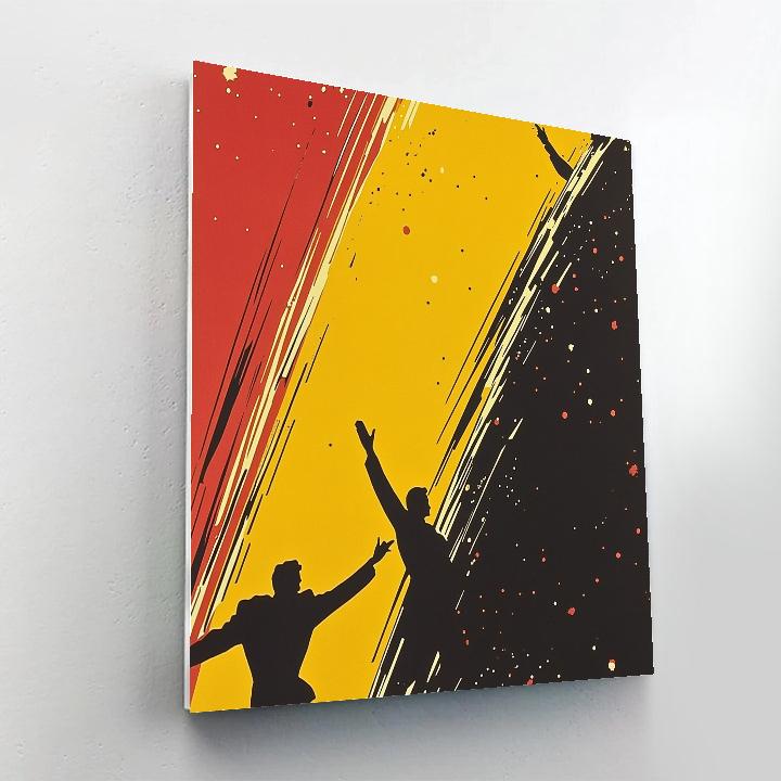 Toulouse Lautrec Inspired Dance Poster paint by number