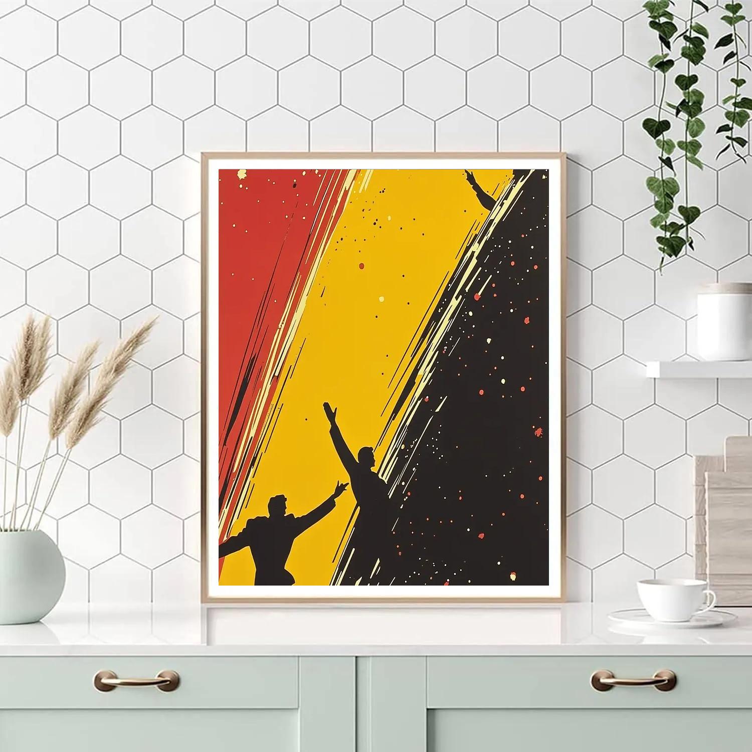 Toulouse Lautrec Inspired Dance Poster paint by number