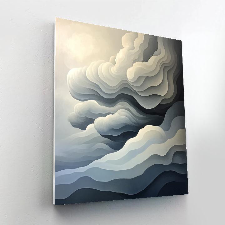 Michelangelo Inspired Thunderstorm Fold Paint by numbers kits